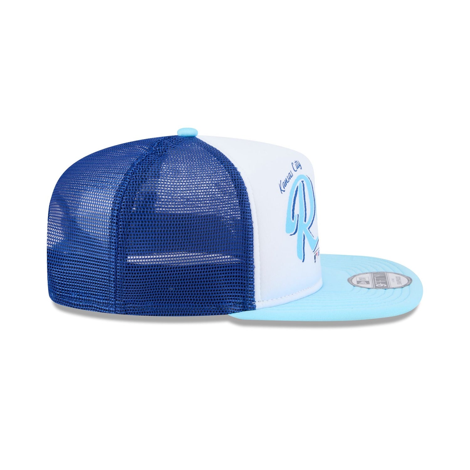 Kansas City Royals Retro Script 9FIFTY A-Frame Trucker Hat