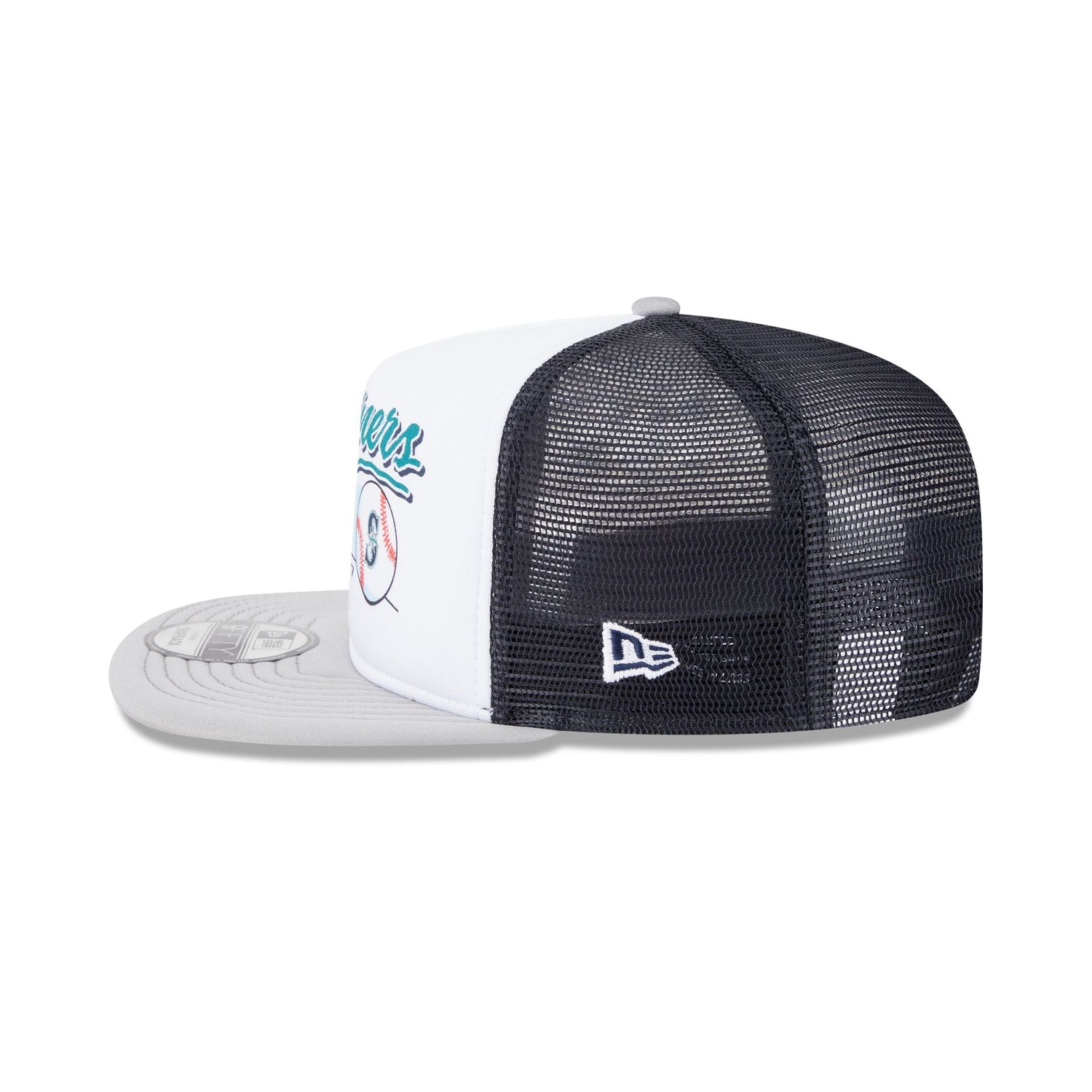 Seattle Mariners Retro Script 9FIFTY A-Frame Trucker Hat