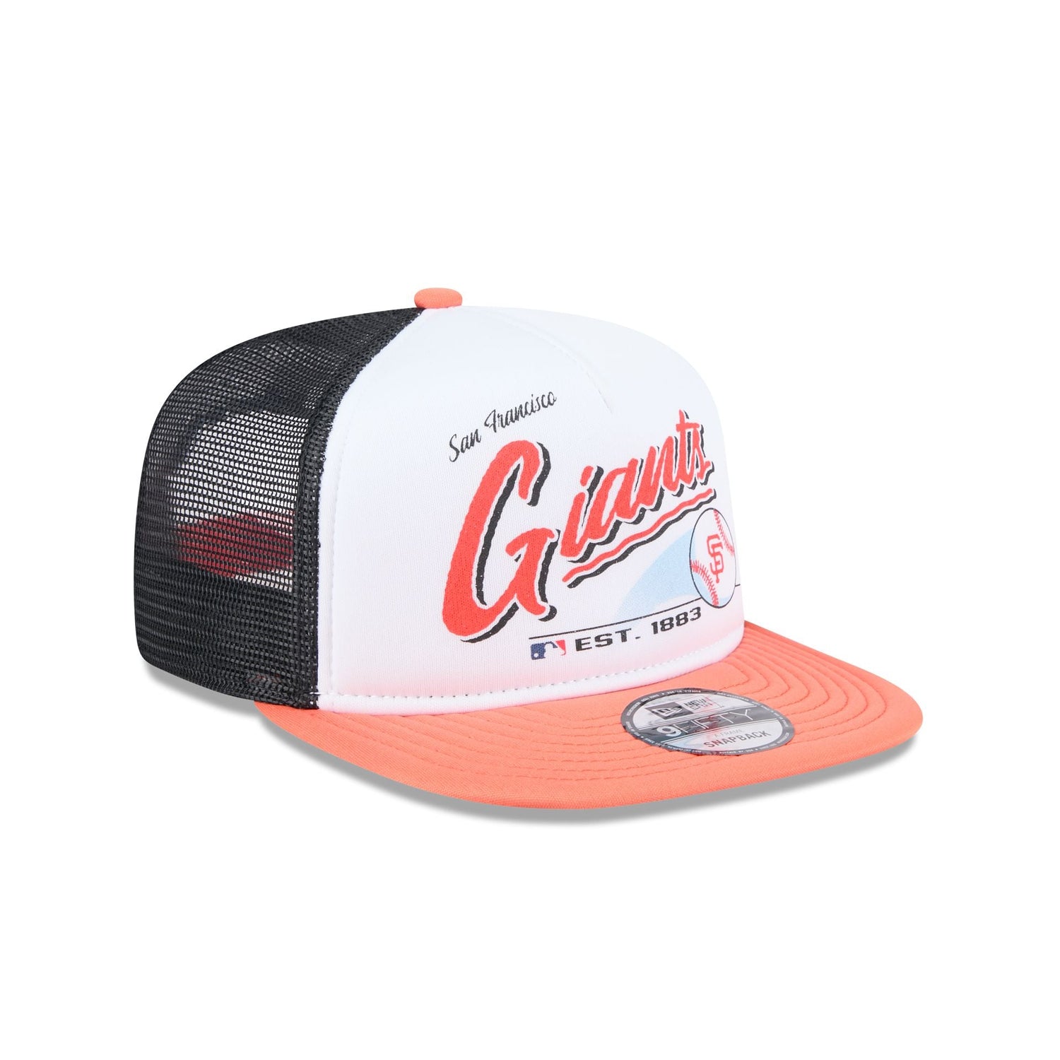 San Francisco Giants Retro Script 9FIFTY A-Frame Trucker Hat