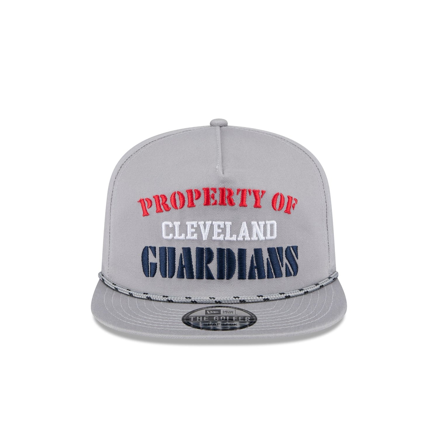 Cleveland Guardians Vintage Gray Rope Golfer Hat
