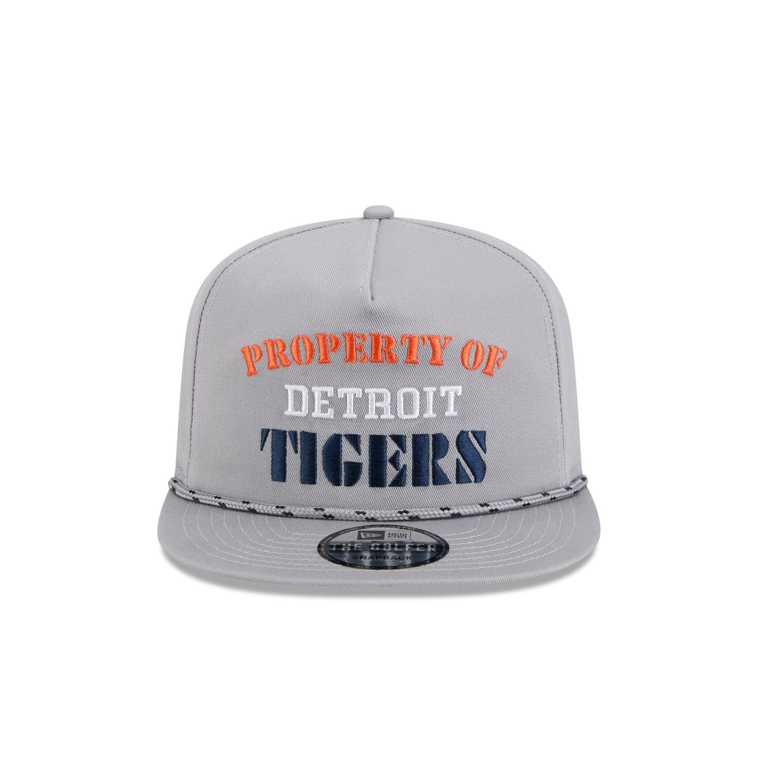 Detroit Tigers Vintage Gray Rope Golfer Hat