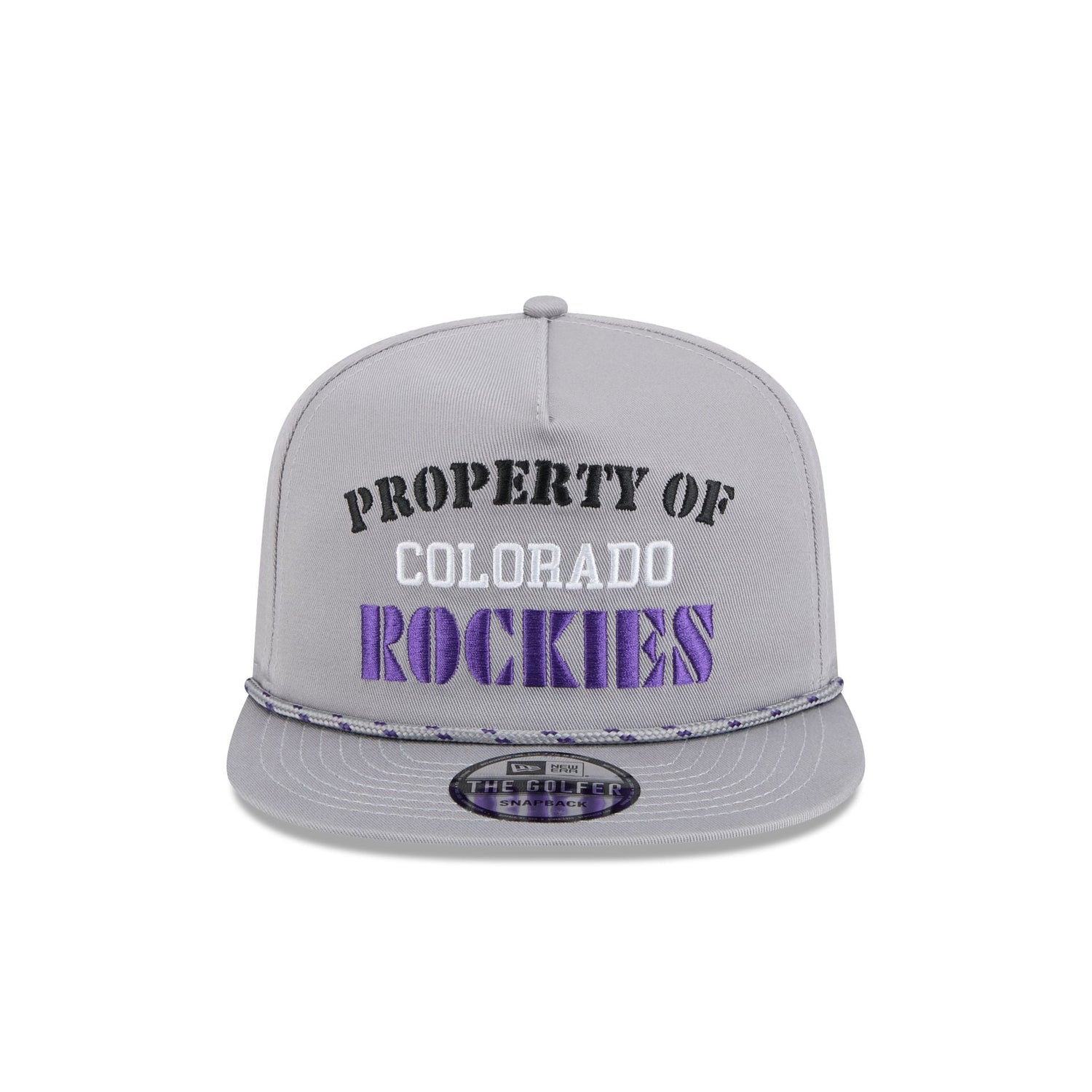 Colorado Rockies Vintage Gray Rope Golfer Hat