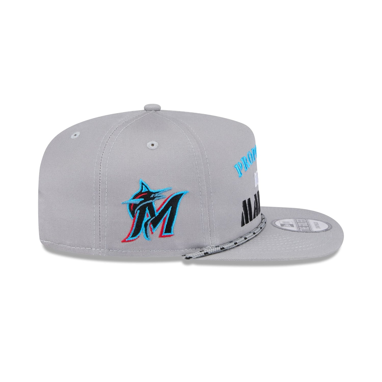 Miami Marlins Vintage Gray Rope Golfer Hat