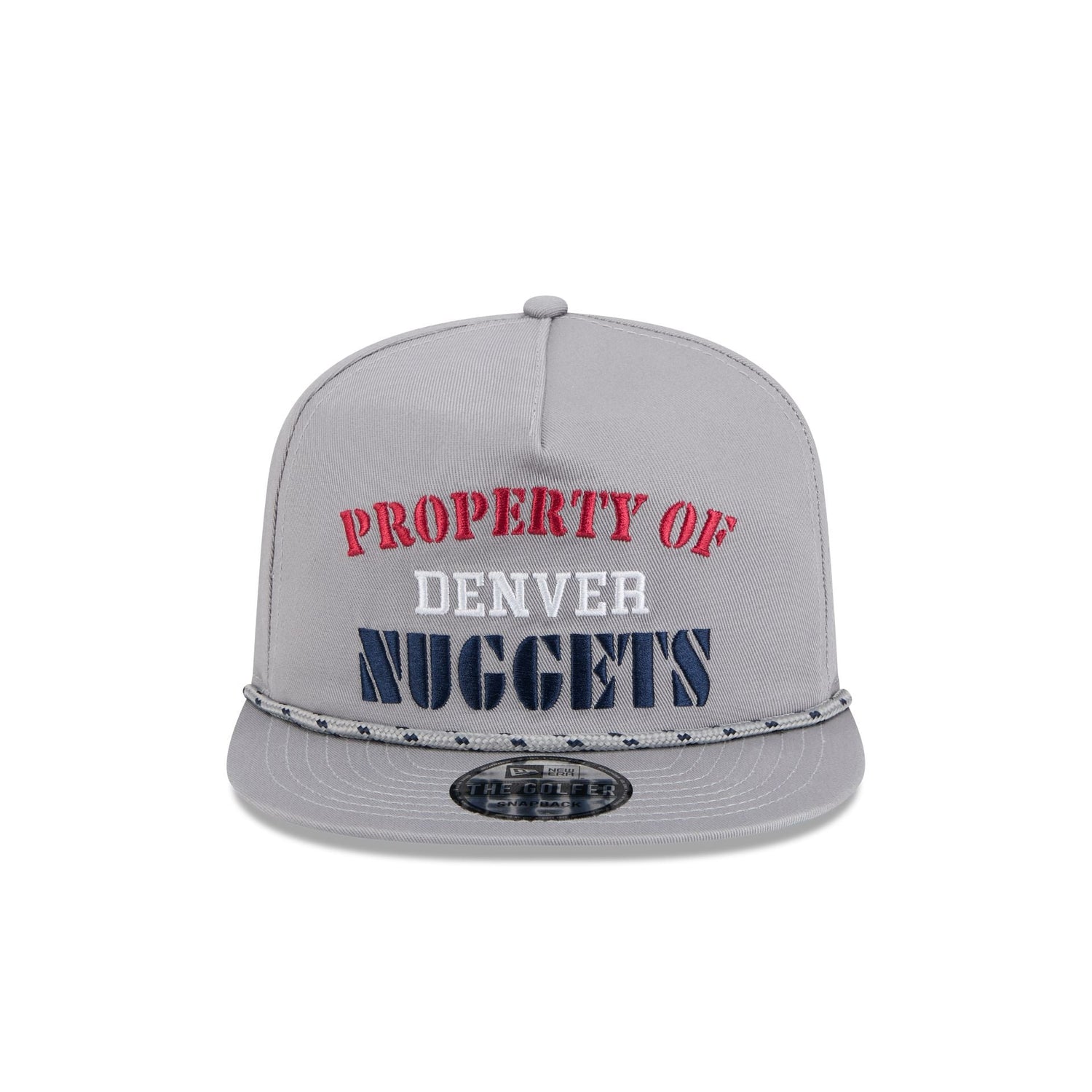 Denver Nuggets Vintage Gray Rope Golfer Hat