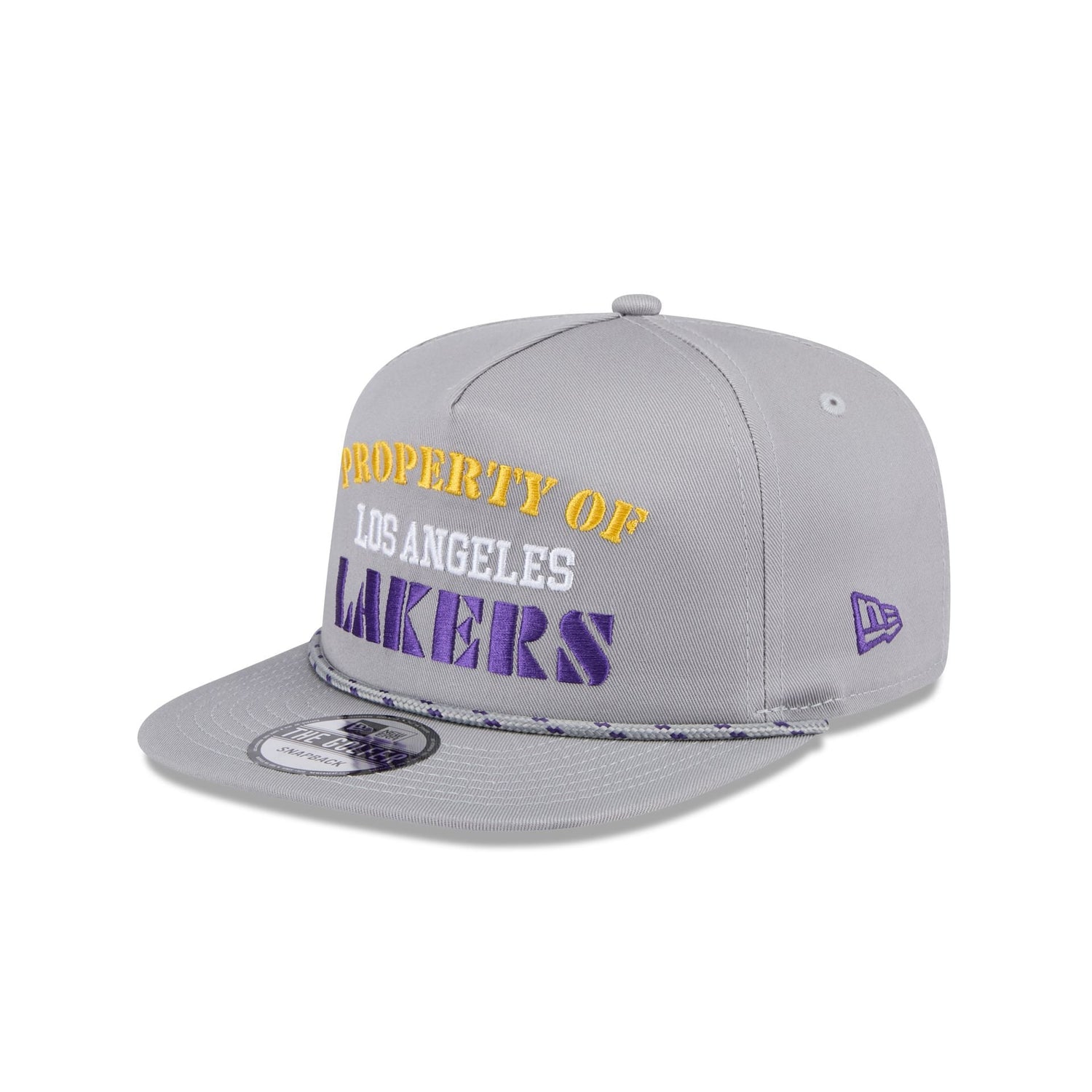 Los Angeles Lakers Vintage Gray Rope Golfer Hat