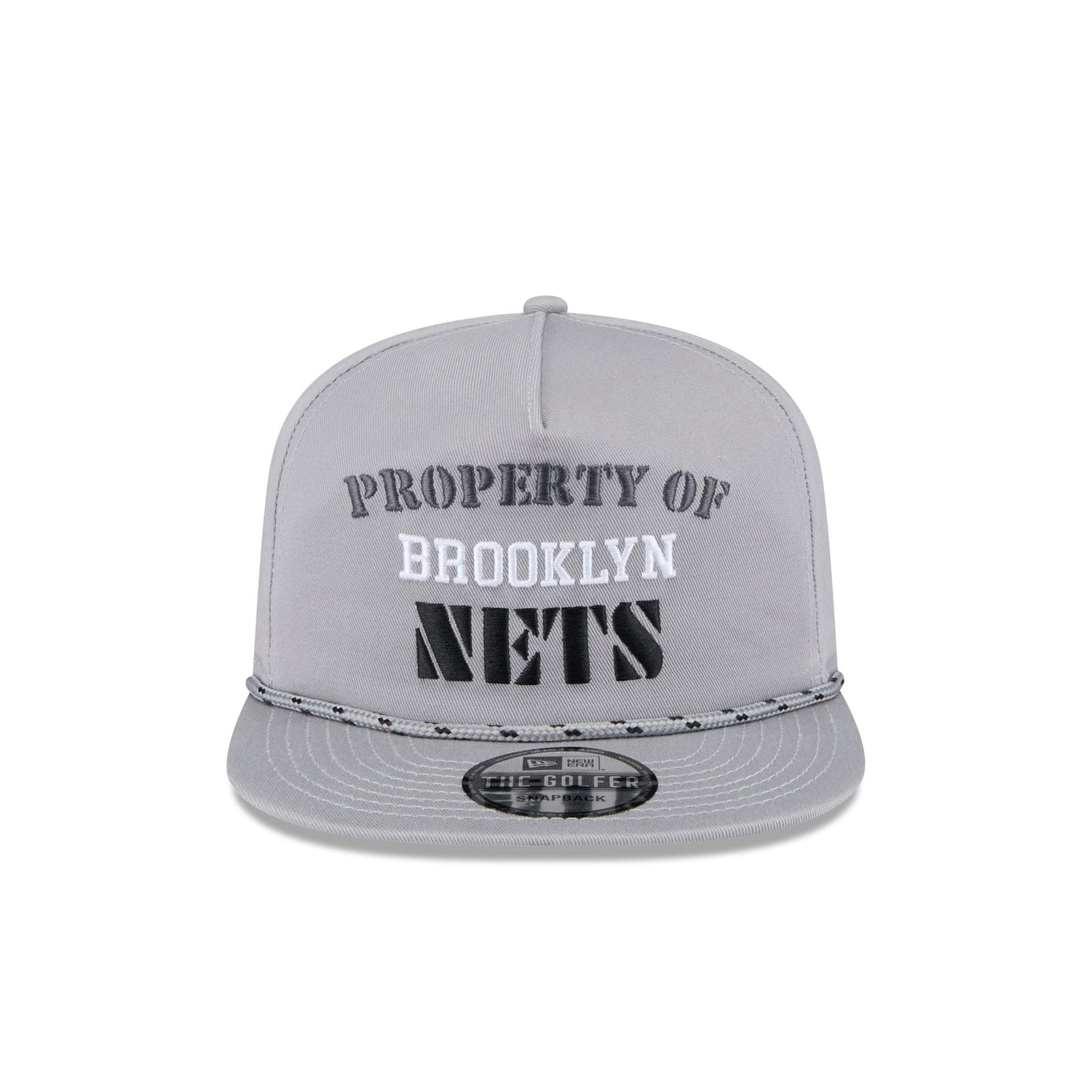 Brooklyn Nets Vintage Gray Rope Golfer Hat
