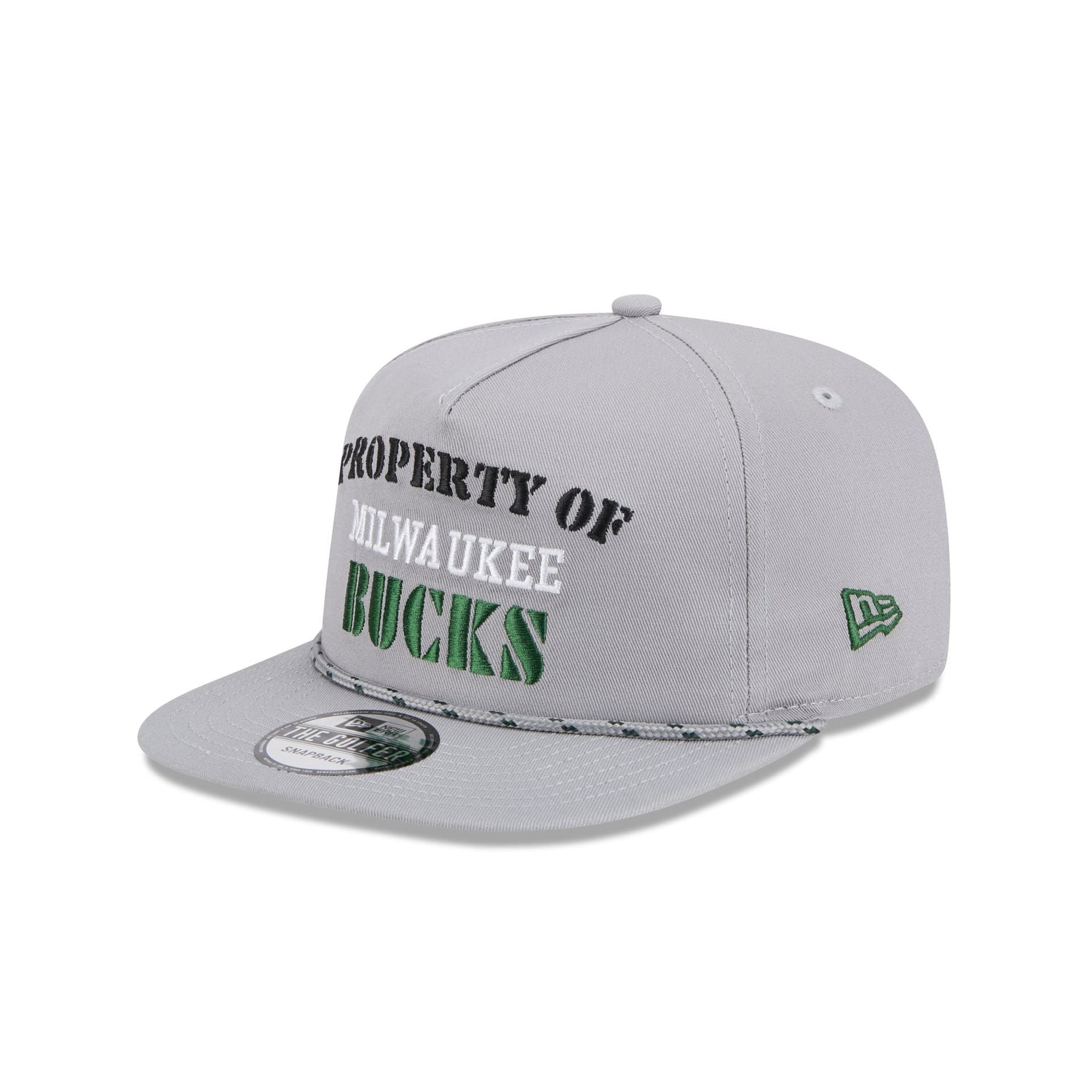 Milwaukee Bucks Vintage Gray Rope Golfer Hat