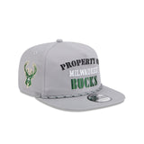 Milwaukee Bucks Vintage Gray Rope Golfer Hat