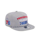Philadelphia 76ers Vintage Gray Rope Golfer Hat