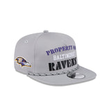Baltimore Ravens Vintage Gray Rope Golfer Hat