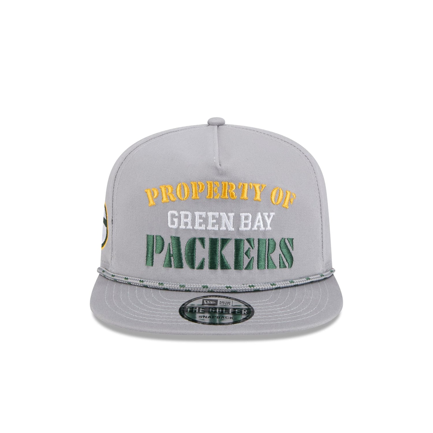 Green Bay Packers Vintage Gray Rope Golfer Hat