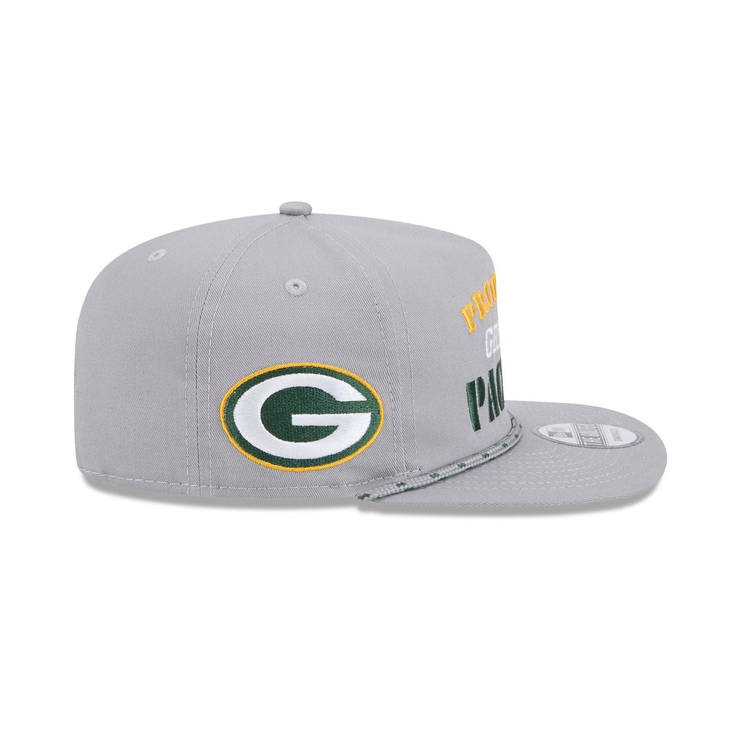Green Bay Packers Vintage Gray Rope Golfer Hat
