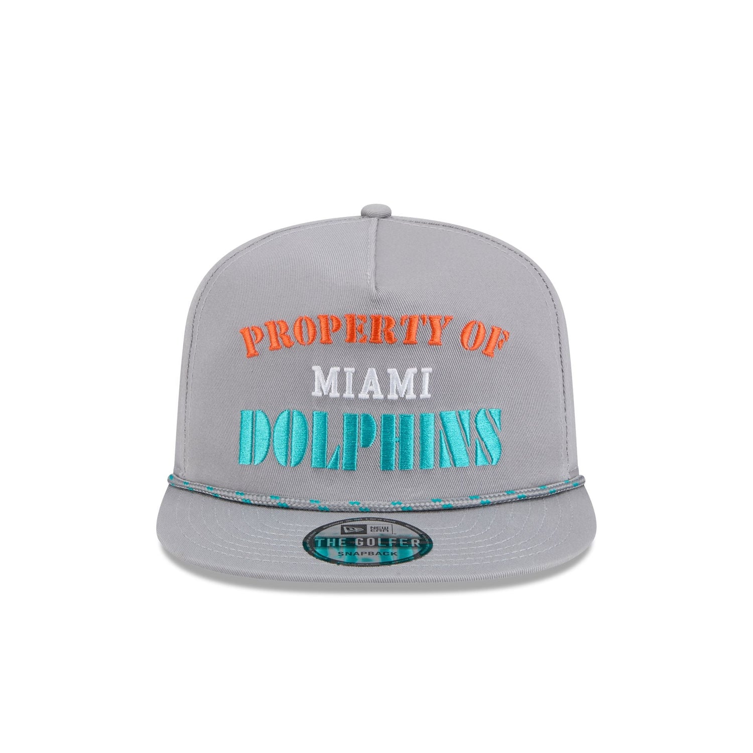 Miami Dolphins Vintage Gray Rope Golfer Hat