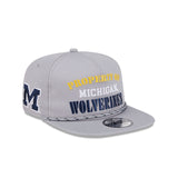 Michigan Wolverines Vintage Gray Rope Golfer Hat