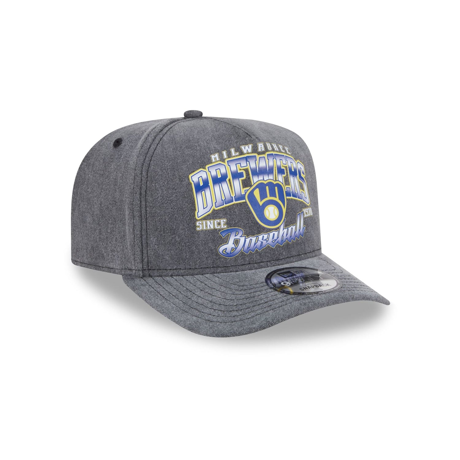 Milwaukee Brewers Washed 9FIFTY A-Frame Snapback Hat