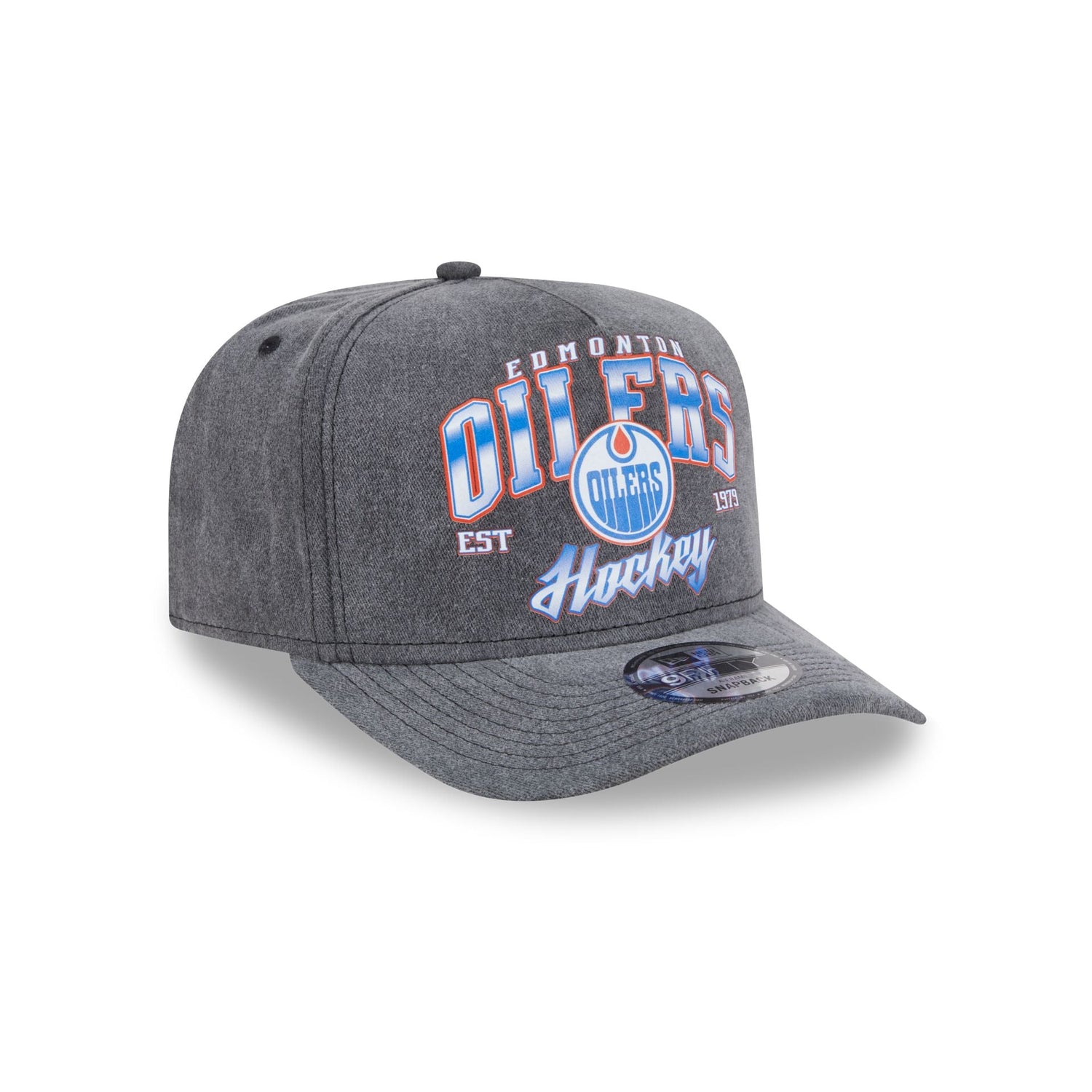 Edmonton Oilers Washed 9FIFTY A-Frame Snapback Hat