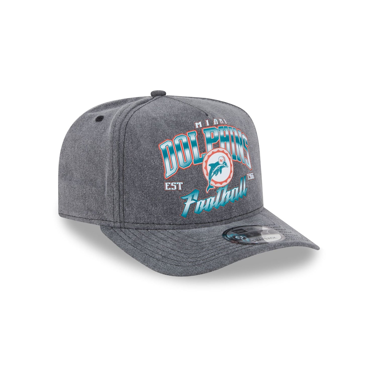 Miami Dolphins Washed 9FIFTY A-Frame Snapback Hat