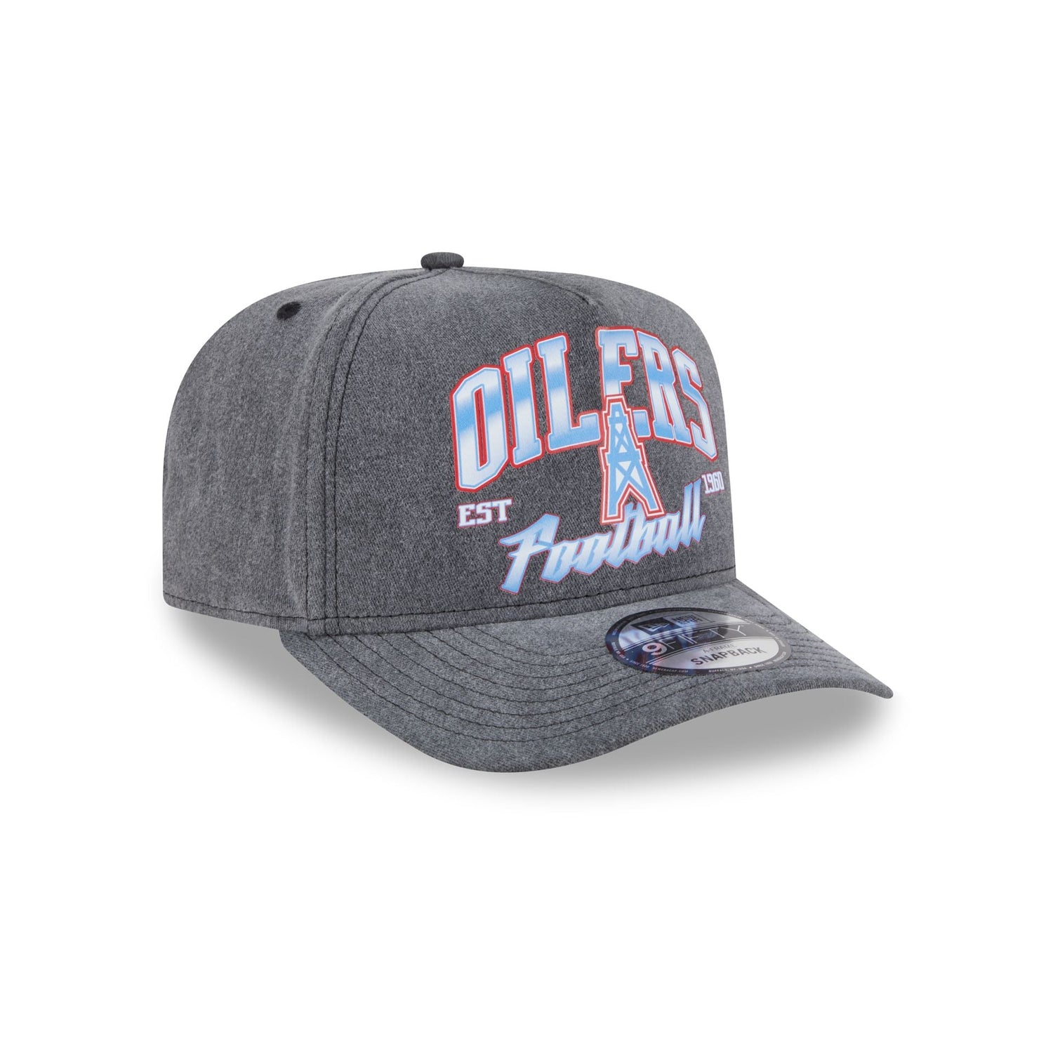 Oilers Washed 9FIFTY A-Frame Snapback Hat