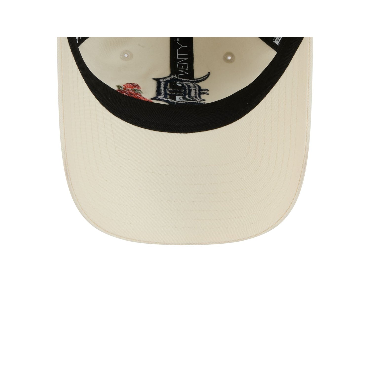 Detroit Tigers Women's Floral Stitch 9TWENTY Adjustable Hat