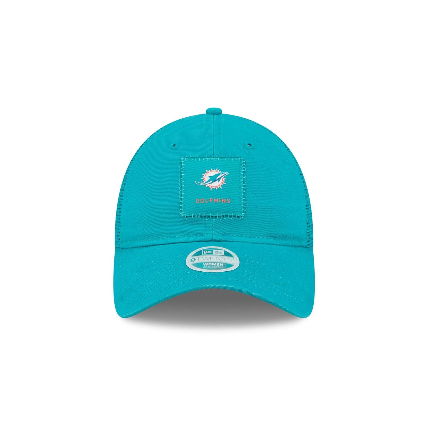 Miami Dolphins Women's Square Stitch 9TWENTY Trucker Hat