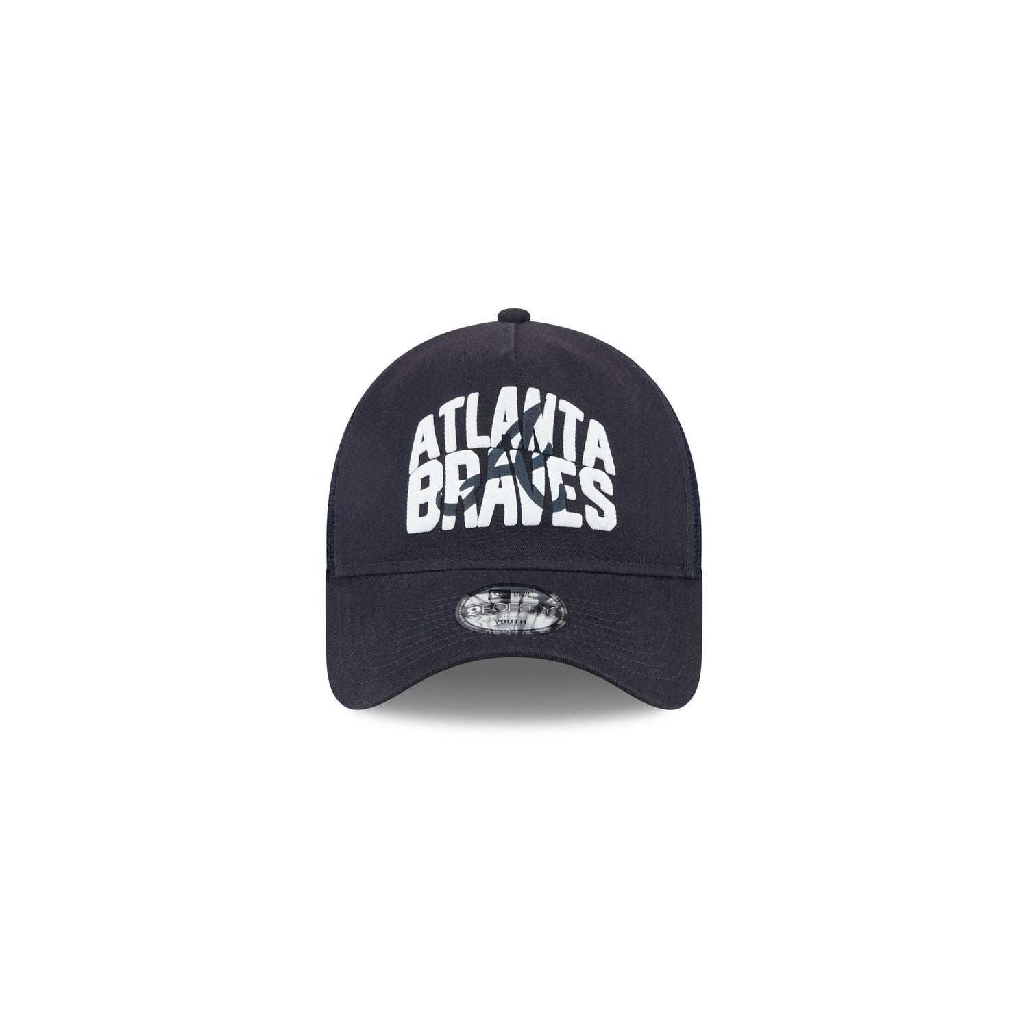 Atlanta Braves Kids Chalk 9FORTY A-Frame Trucker Hat