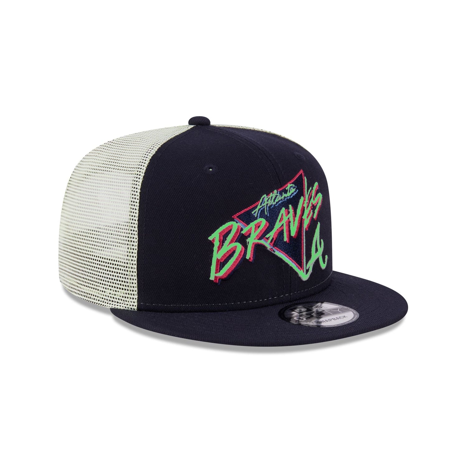 Atlanta Braves Glow-In-The-Dark 9FIFTY Trucker Hat