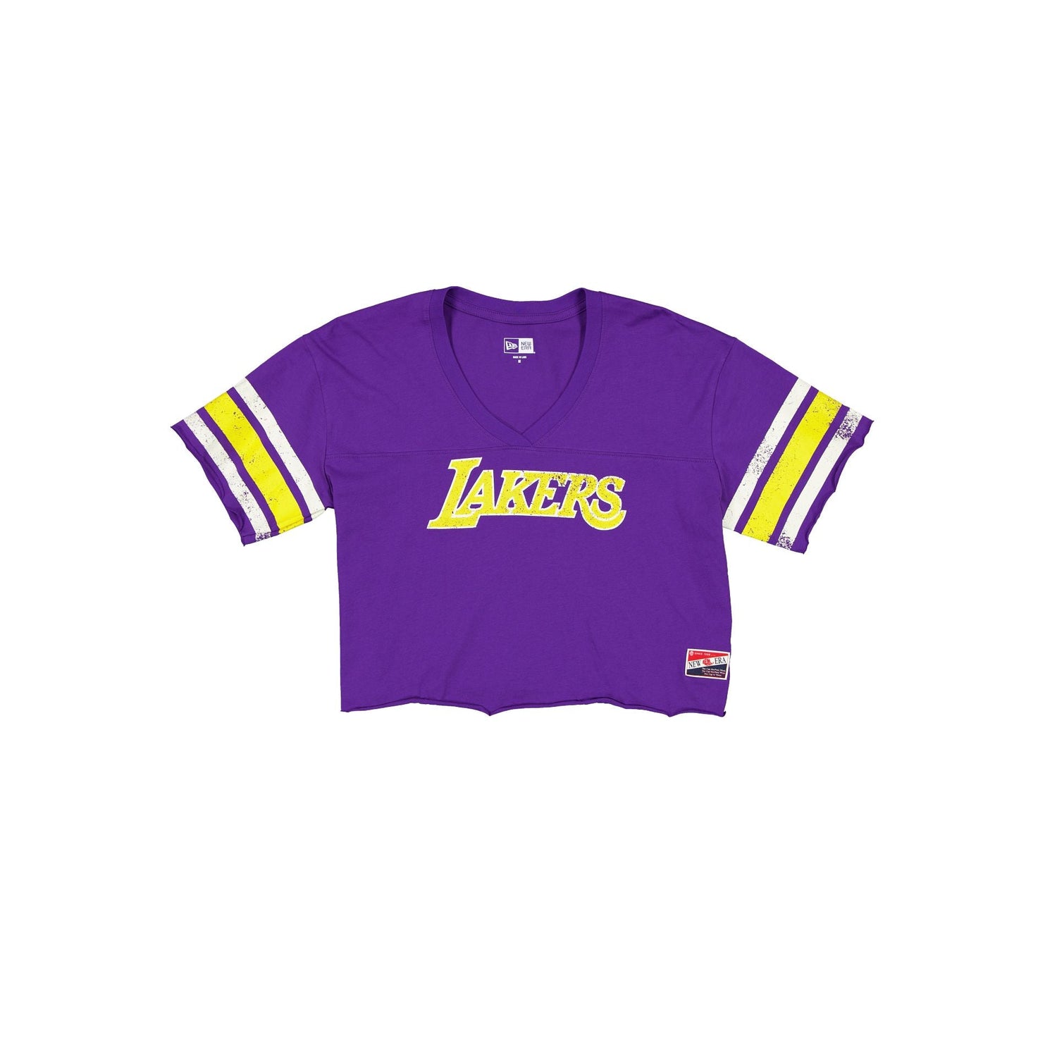 Los Angeles Lakers Throwback Cropped Women's T-Shirt