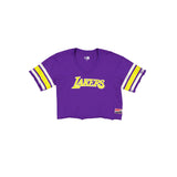 Los Angeles Lakers Throwback Cropped Women's T-Shirt