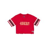 San Francisco 49ers Throwback Cropped Women's T-Shirt
