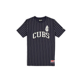 Chicago Cubs Throwback Pinstripe Wordmark T-Shirt