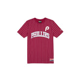 Philadelphia Phillies Throwback Pinstripe Wordmark T-Shirt