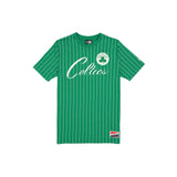 Boston Celtics Throwback Pinstripe Wordmark T-Shirt