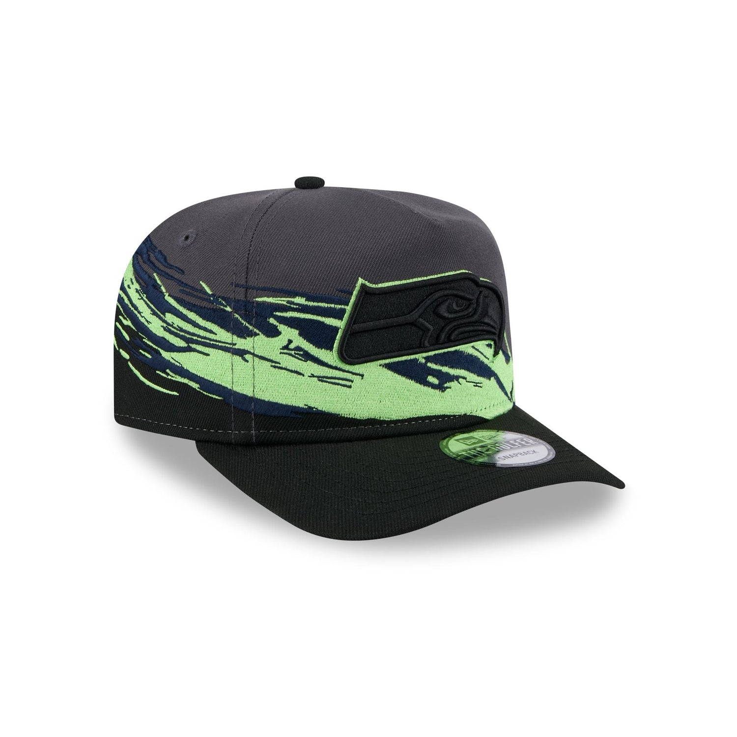Seattle Seahawks Graphite Brushstroke Golfer Hat