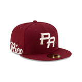 Puerto Rico Maroon 59FIFTY Fitted Hat