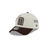 Mexico Baseball New Era Anniversary Logos Brown Visor 9FORTY M-Crown A-Frame Snapback Hat