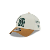 Mexico Baseball New Era Anniversary Logos White 9FORTY M-Crown A-Frame Snapback Hat