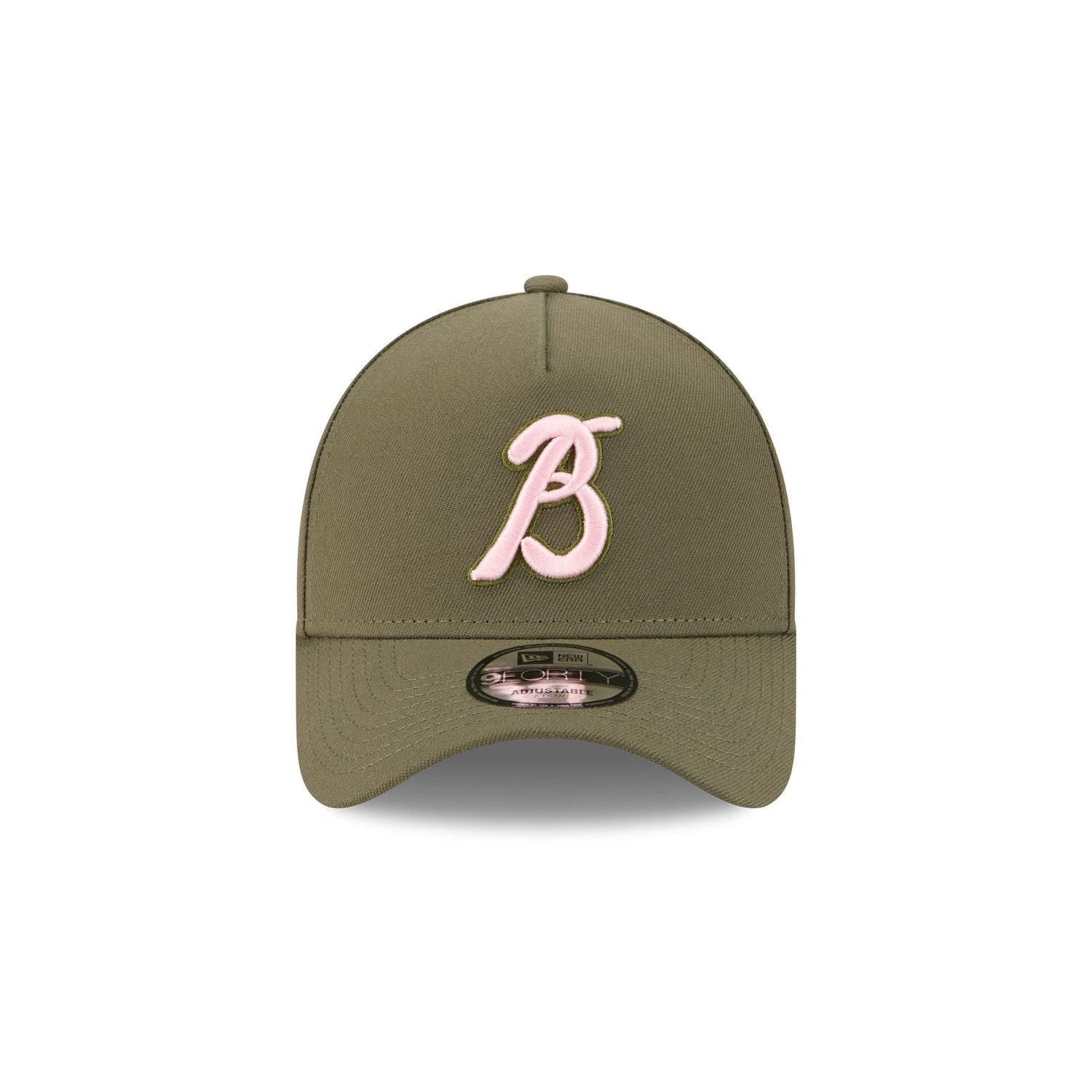 Bravos de León Olive 9FORTY A-Frame Snapback Hat