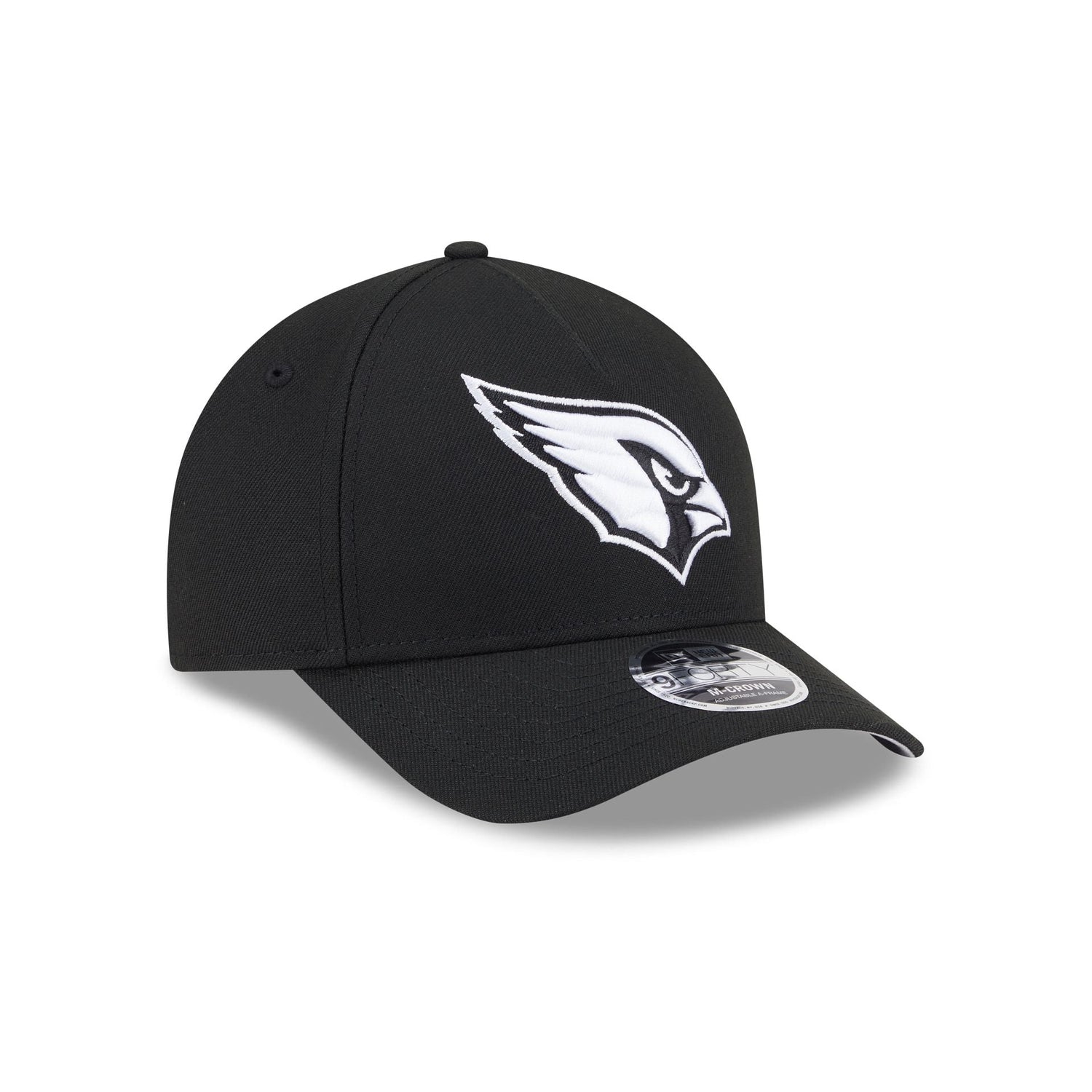 Arizona Cardinals Black & White 9FORTY M-Crown A-Frame Snapback Hat