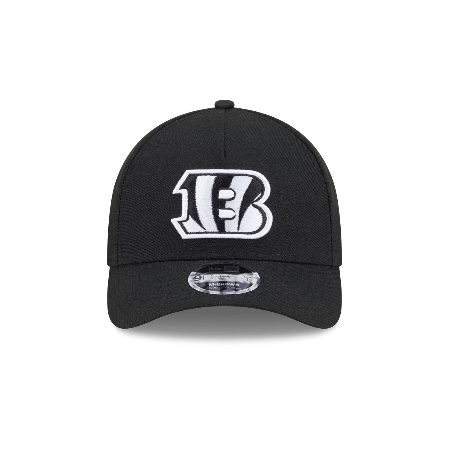 Cincinnati Bengals Black & White 9FORTY M-Crown A-Frame Snapback Hat