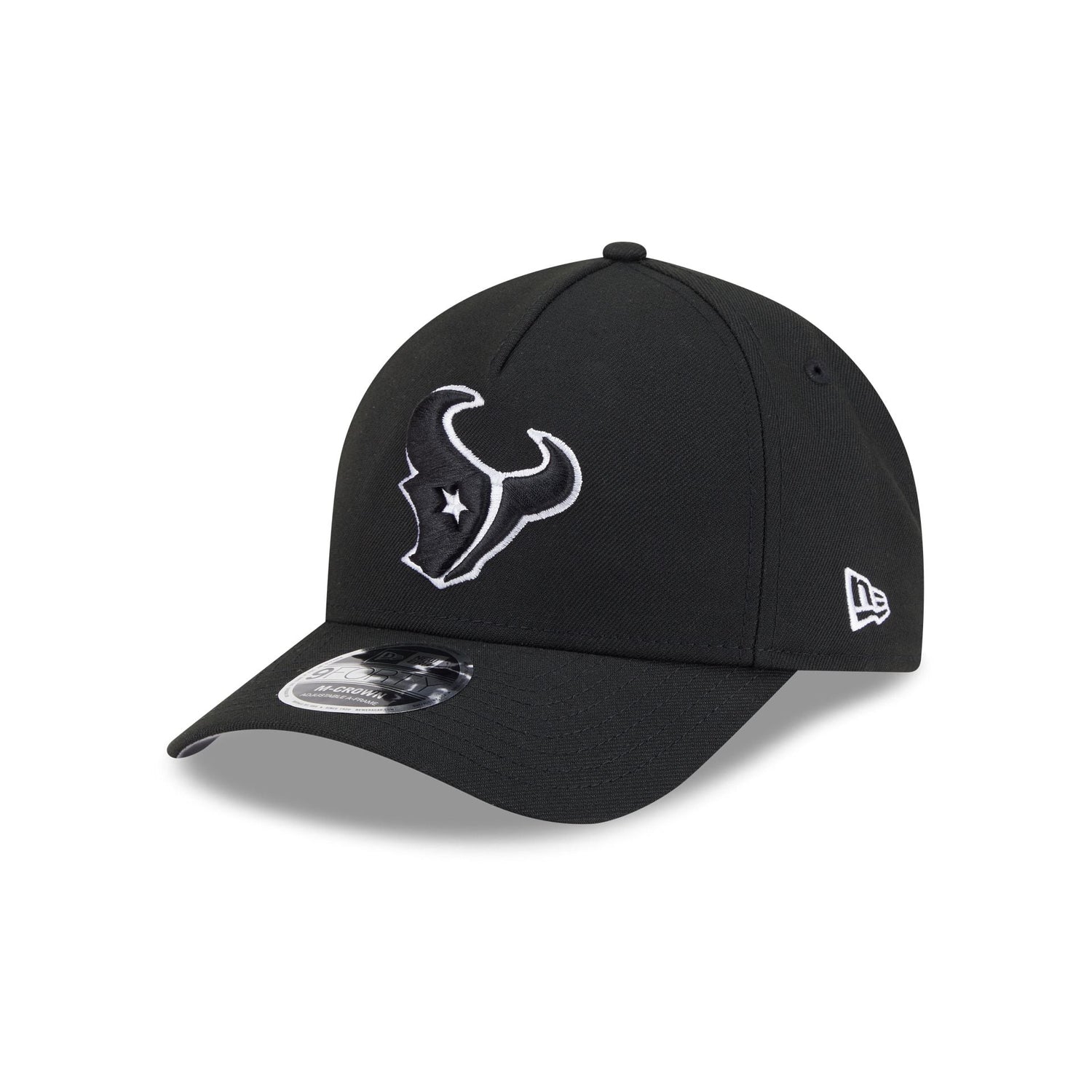 Houston Texans Black & White 9FORTY M-Crown A-Frame Snapback Hat