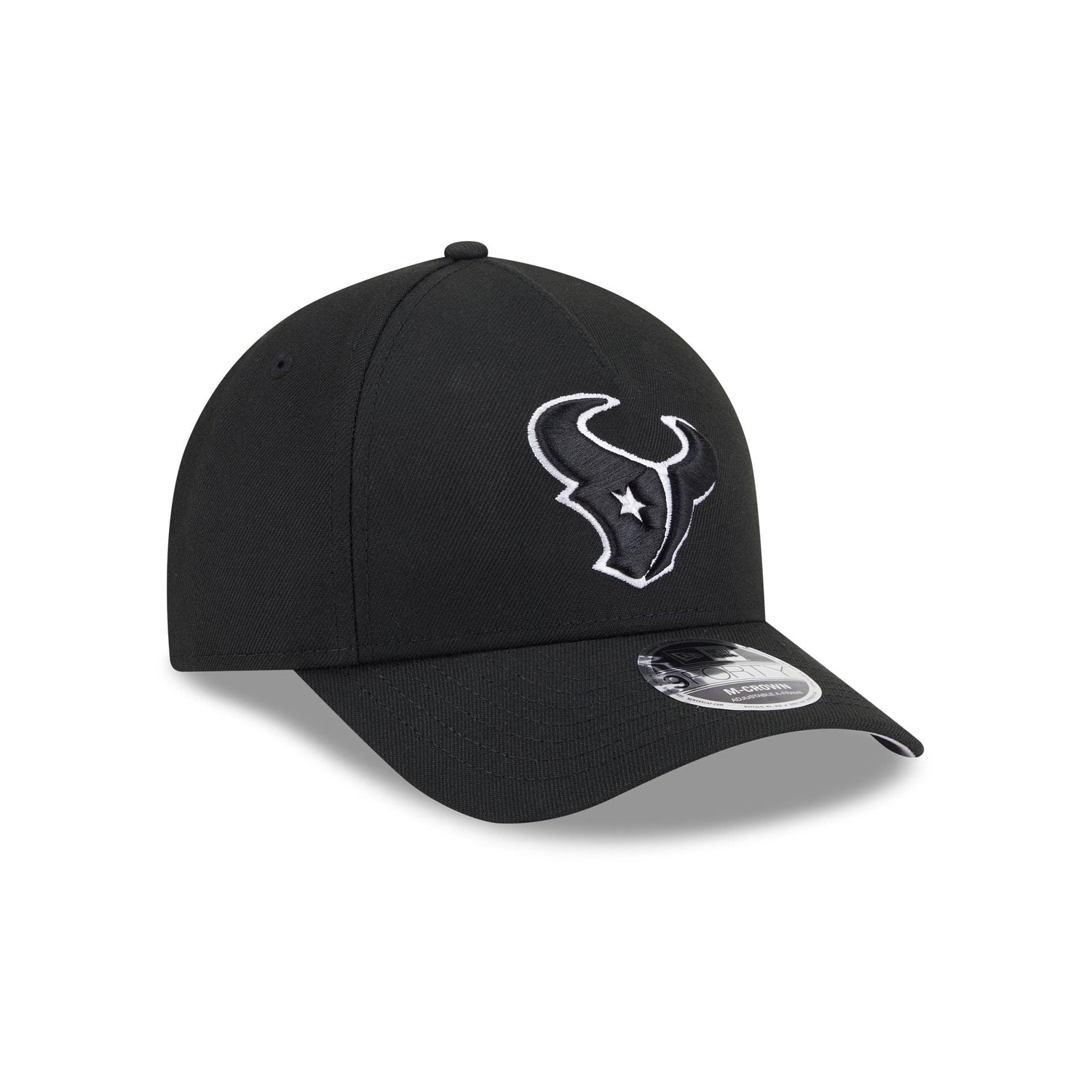 Houston Texans Black & White 9FORTY M-Crown A-Frame Snapback Hat