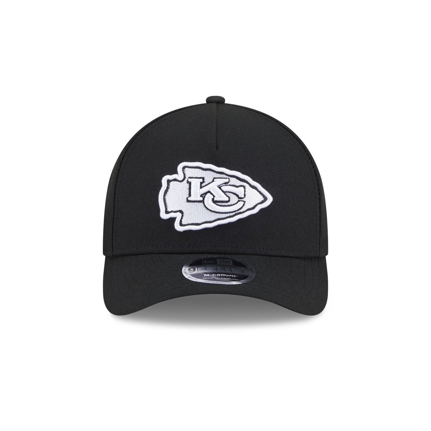 Kansas City Chiefs Black & White 9FORTY M-Crown A-Frame Snapback Hat