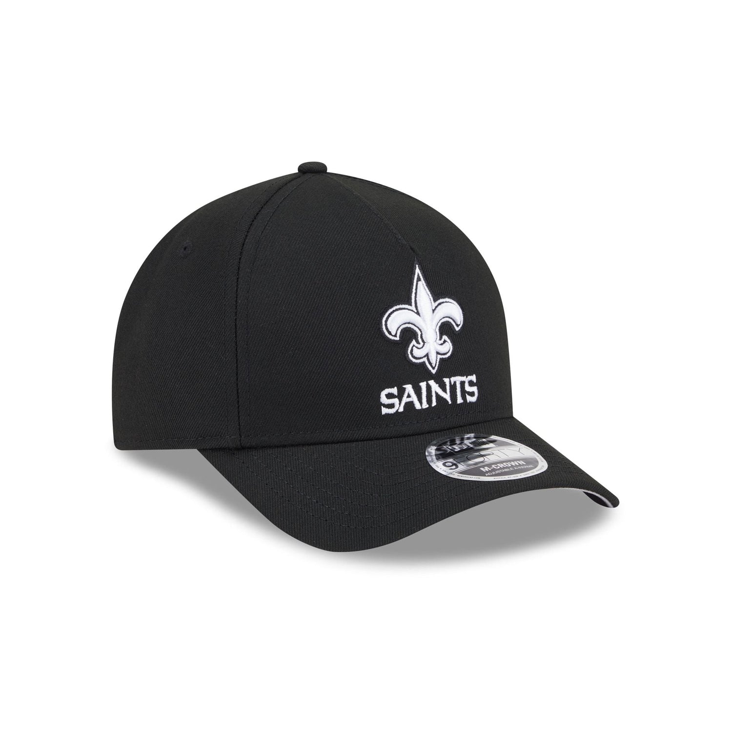 New Orleans Saints Black & White 9FORTY M-Crown A-Frame Snapback Hat