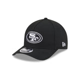 San Francisco 49ers Black & White 9FORTY M-Crown A-Frame Snapback Hat