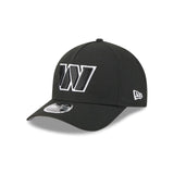 Washington Commanders Black & White 9FORTY M-Crown A-Frame Snapback Hat