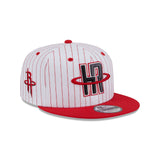 Houston Rockets Deceptor Pinstripe 9FIFTY Snapback Hat