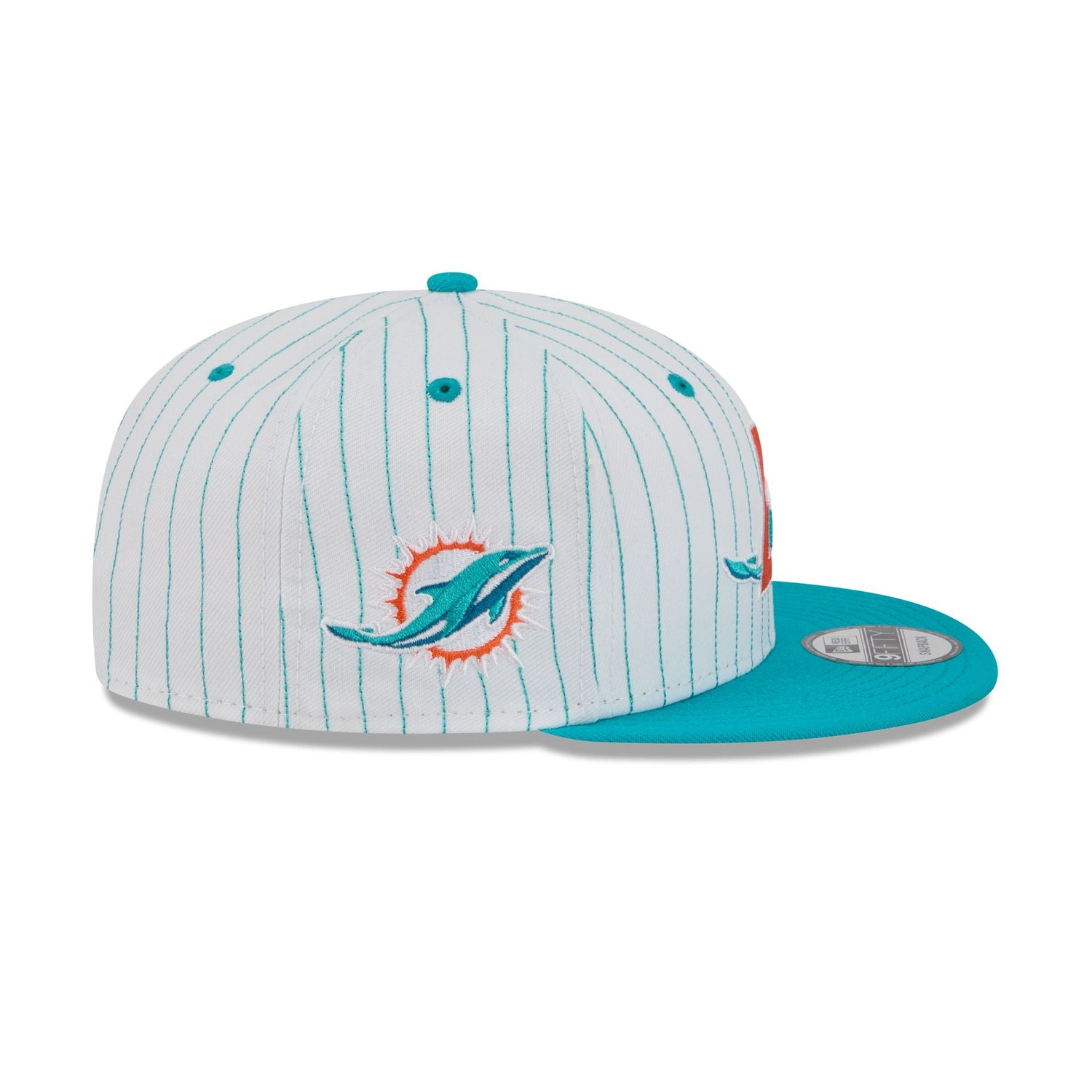Miami Dolphins Deceptor Pinstripe 9FIFTY Snapback Hat