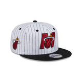 Miami Heat Deceptor Pinstripe 9FIFTY Snapback Hat