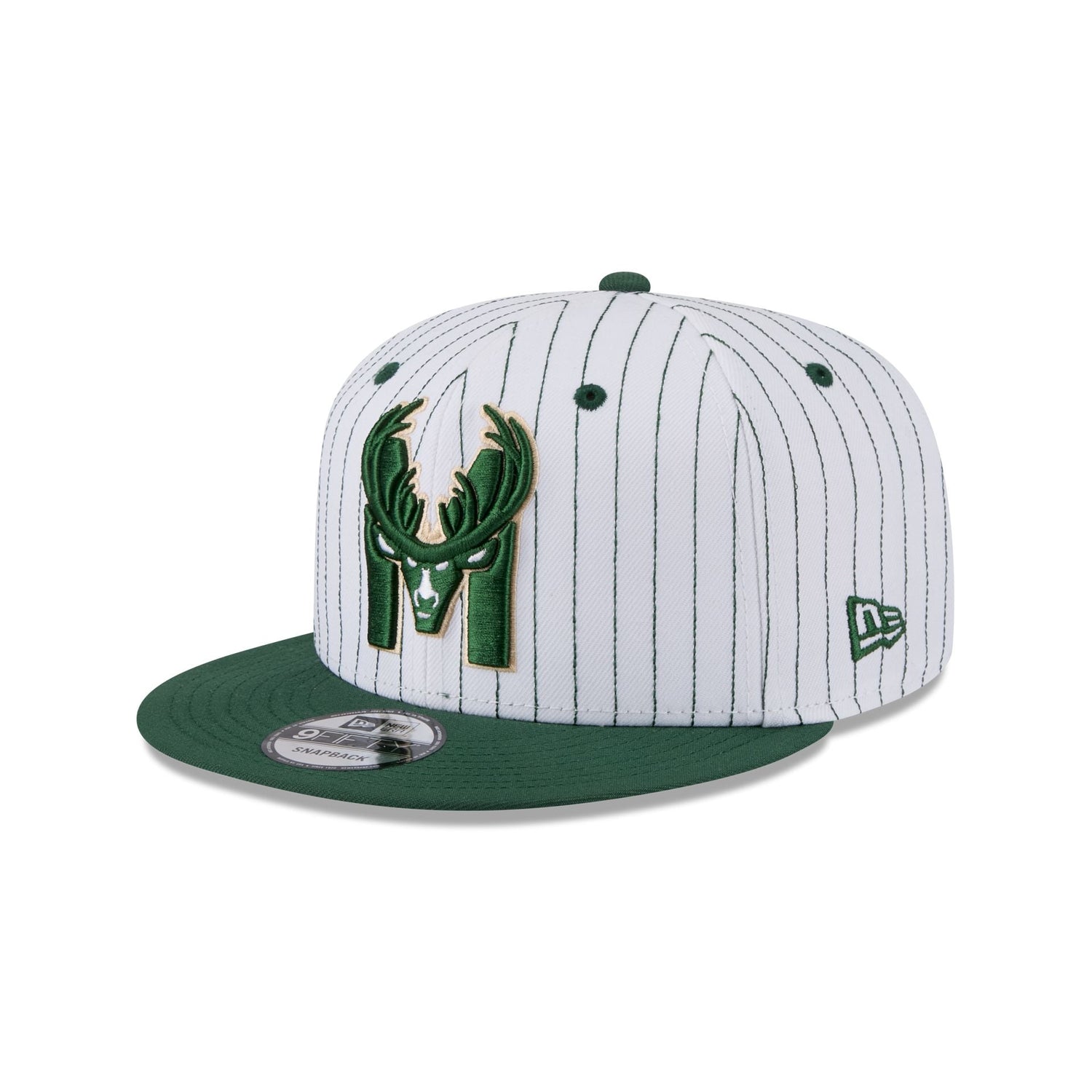 Milwaukee Bucks Deceptor Pinstripe 9FIFTY Snapback Hat