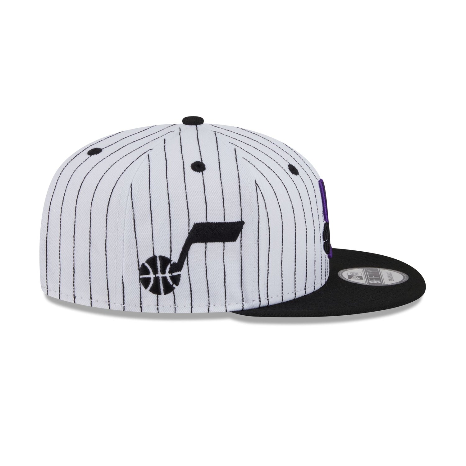Utah Jazz Deceptor Pinstripe 9FIFTY Snapback Hat